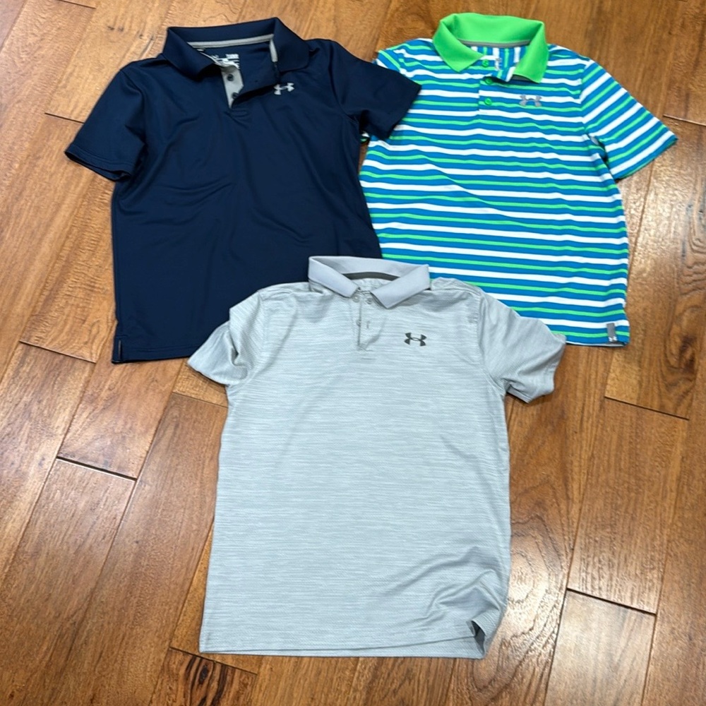 Under Armour Polo Shirt Set - Navy, Gray, Striped